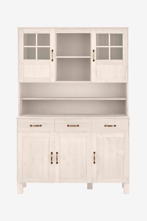 Loft24 - Buffetskab Alby 3 låger/2 skuffer - Hvid - Skabe - Fra Homeroom