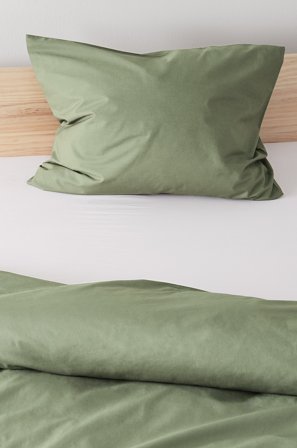 Jotex - Percale Putevar - Økologisk Kaki - ZACK - Kjøp Putevar hos Jotex