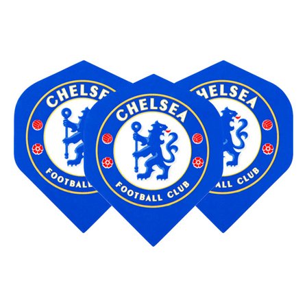 Red Dragon Darts Flights Chelsea FC Standard 75 Micron 3 Sets Blue Replacement Dart Flights Polymetric