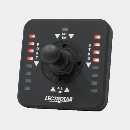 Pannello di controllo per flap Lectrotab, con joystick + illuminazione per indicatore