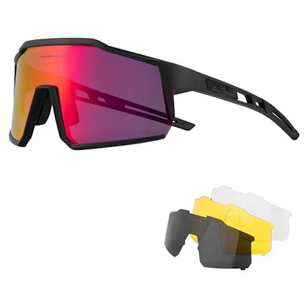 Polariserte Sykkelbriller med 4 Utbyttbare Linser TR90 Sportsbriller