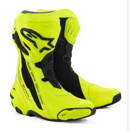 Bottes Moto Alpinestars Supertech R Vented Jaune/Noir 44