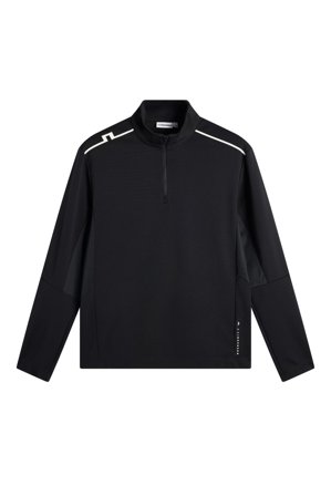 J.Lindeberg - Leon Quarter Zip Mid Layer - Golf - Black - Men - XXL