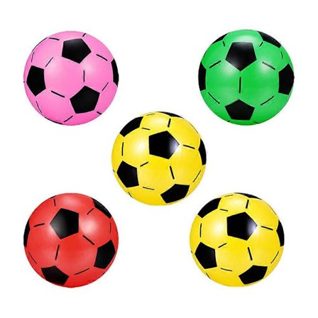 Uppblåsbara fotbollar Barn Fotbollar Plast Lek 5st Set Boll Leksaker[D]