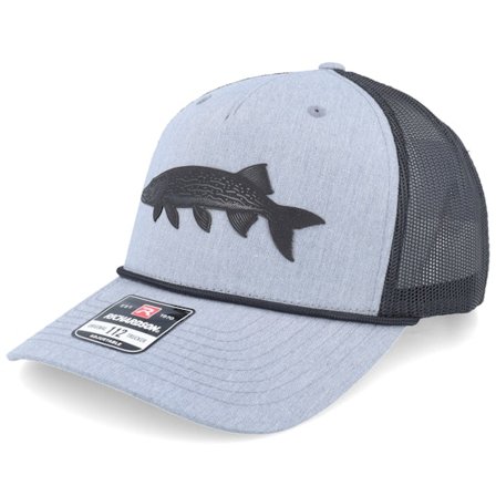 Skillfish - Grey - trucker - Cap - Pike Figure 112fpr Heather Grey/Black/Black Rope A-Frame Trucker - Hatstore