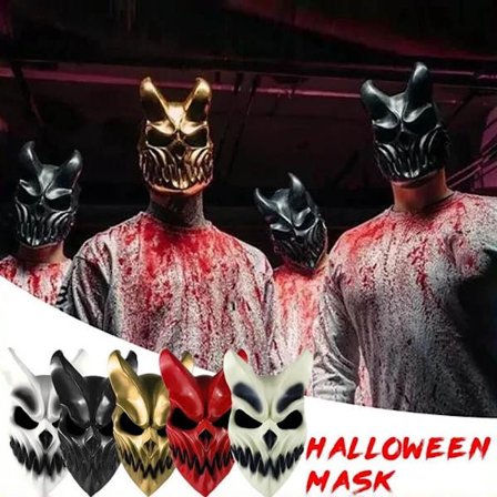 Halloween Cosplay Döden Mörkrets Son Mask röd