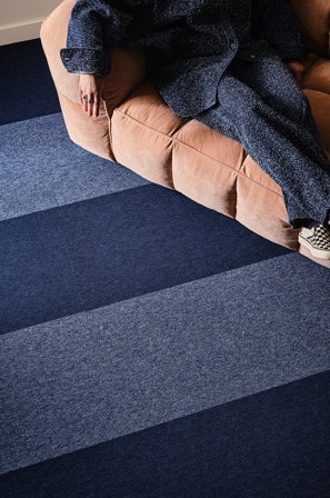 Jotex - Tekstilfliser Med 20-pakk Mørk blå - SIERRA - Kjøp Teppefliser hos Jotex