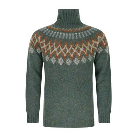 Howlin' Turtlenecks Grøn, Herre Rullekraver
