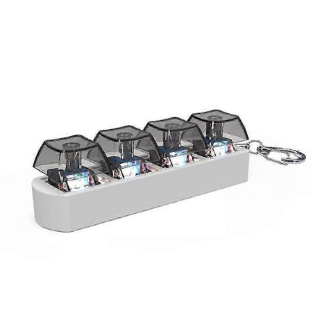 LED-valaistu näppäimistön napsautus avaimenperä näppäinhatun testaaja aikuisille näppäimistön napsautus LED-valo avaimenperä lelu