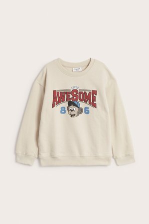 Kappahl | Bluza z nadrukiem | Jasnobeżowy