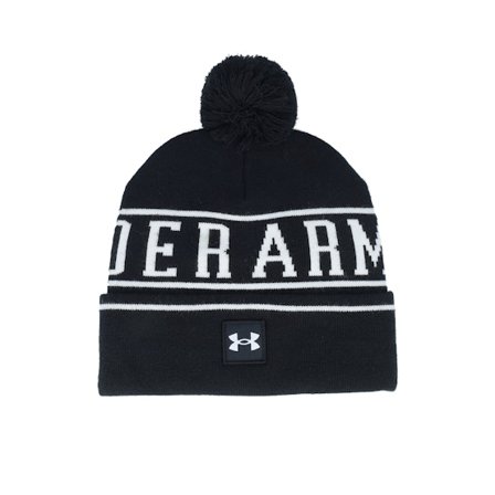 Under Armour - Noir pom Bonnet - Halftime Beanie Black Pom @ Hatstore