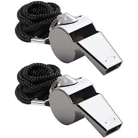 Coach-tuomarin metallipilli kaulanauhalla, erittäin kovaääninen ruostumattomasta teräksestä valmistettu pilli koululiikuntaan, koripalloon, 