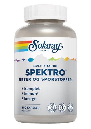 Solaray Spektro Multi-Vita-Min 200 kaps., Helse & Madvarer, Vitaminer, Multivitaminer