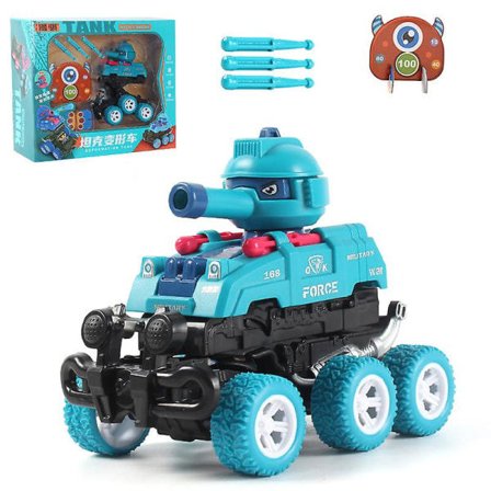 1* Kollisjonsdeformasjon Lanseringstankbil Seks-hjulet Mørk blå