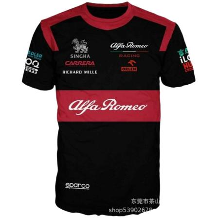 2023 sommar F1 racing kostym stilig kortärmad T-shirt för män XS