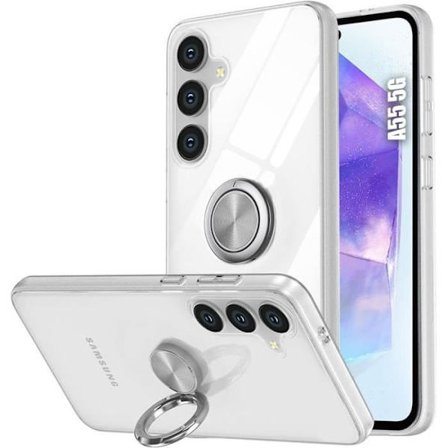 Beskyttelsescover - BOOLING - til Samsung Galaxy A55 5G - Stødabsorberende - Silikone - Transparent