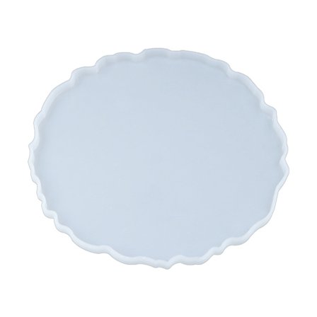 Rund bricka silikonform fruktfat gjutform serveringsbricka kristallform