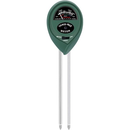 Jord PH-mätare, 3-i-1 Jordtestare med Fukt, Ljus och Jordmonitor, Jord PH-testare, Digitalt Jordtestkit, Lättviktig och PH-mätare för Trädgård