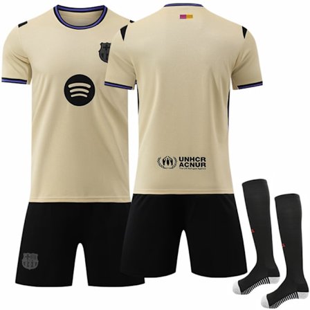 25-26 Barcelona Bortetrøye fotballdrakt uten nummer {REN} ingen nummer-FF- uten nummer Voksen XS