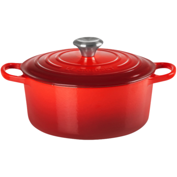 Gryte Støpejern Rund 24 Cerise