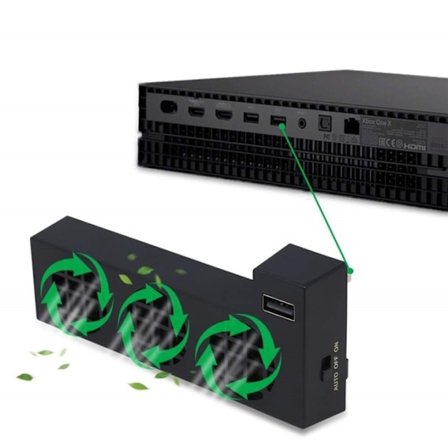 Extern Kylfläkt till Xbox One X, Svart