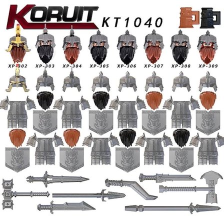 Nye middelalderske dvergorktrollveiviser hobbited figurer tilbehør modellbyggesteiner lotr murstein leker for barn gaver[GL]