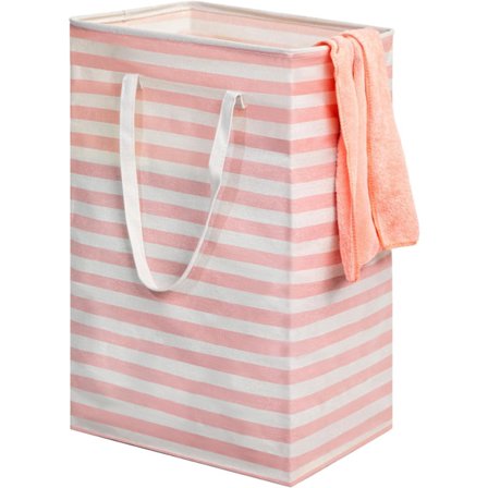 75L Stor Kleskurvpose - Uavhengig Vanntett Klesvaskkurv med Forlenget Håndtak - Sammenleggbar Høy Vaskekurv