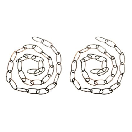 2x 1m Heavy Duty Kæde til Vintage Chandelier Hængende Lampe, rød bronze