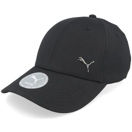 Puma - Schwarz Adjustable Cap - Kids Essential Metal Puma Cat Bb Cap Jr Black Adjustable @ Hatstore