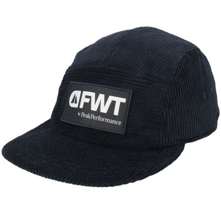 Peak Performance - Svart 5panel Keps - Fwt Corduroy Cap Black 5-panel @ Hatstore