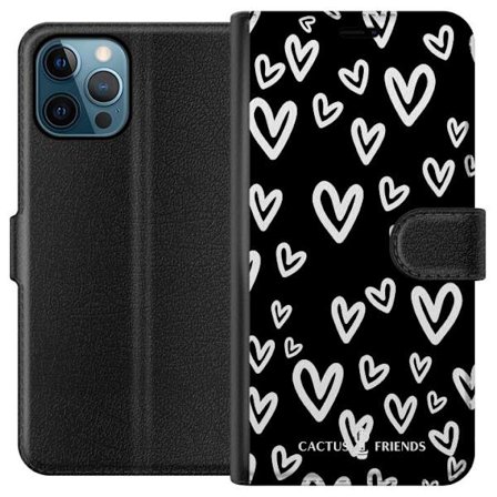 Yhteensopiva Lompakkokotelo Apple Apple iPhone 12 Pro Max Cactus and Friends - Handdrawn Love Chaos