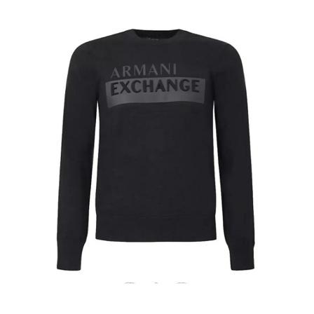 Armani Exchange Blouses Shirts , Zwart , Heren , Maat: L