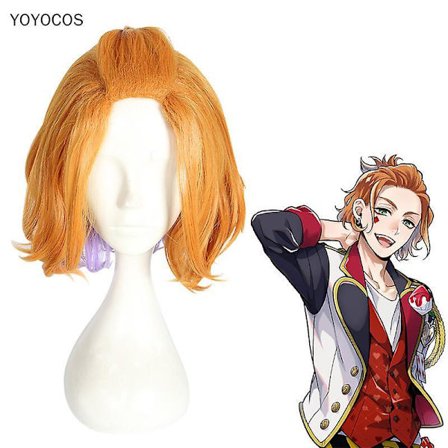 Twisted Wonderland Heartslabyul Cater Diamond Cosplay Wig Heat Resistant Synthetic Hair Carnival Halloween Party + Free