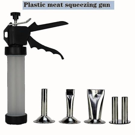 Jerky Maker Gun med 4 rustfrie ståldyser Hwy[HK]