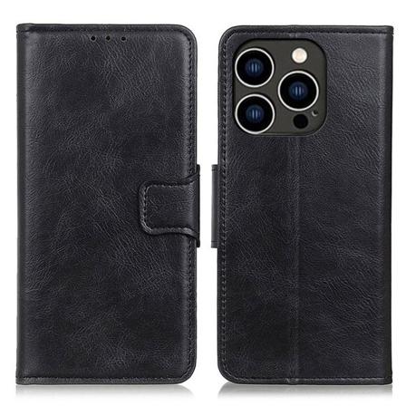 Iphone 14 Pro Viewing Stand Flip Premium Plånboksfodral - Svart Svart