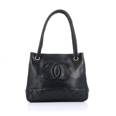 Chanel Vintage Pre-owned Shoulder Väska svart, Dam Vintage Väskor, Dam, Storlek: ONE SIZE
