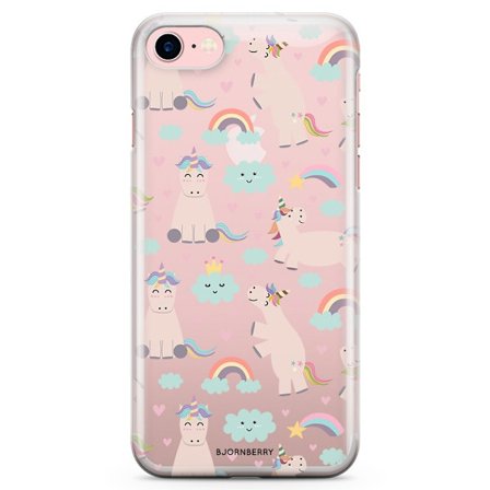 Bjornberry iPhone 7 TPU Skal - Enhörningar