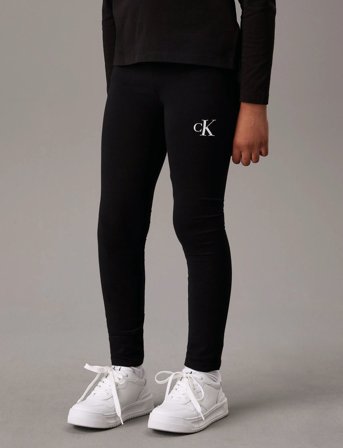 Calvin Klein Ck Logo Legging - Black - 152