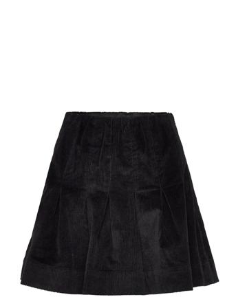 Corduroy Skirt Kort Skjørt Svart By Ti Mo