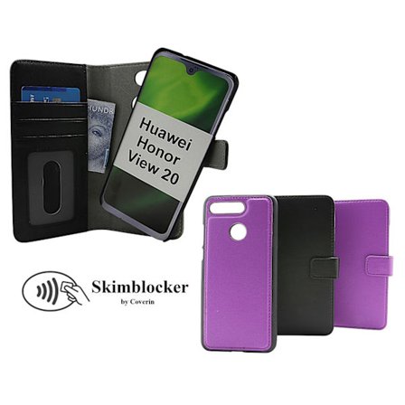 Skimblocker Magnet Wallet Huawei Honor View 20