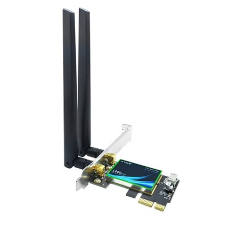 1200 Mbps Dual-band Trådløst WiFi-kort 802.11ac Bluetooth-kompatibel 4.0 PCI-E WiFi-adapter 2.4G-/5G- For Stasjonær PC Laptop