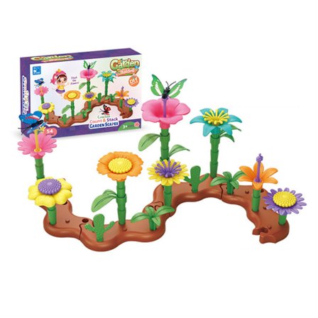 Legetøj til børn, havesamling, træningsblokke til hånd-øje-koordination til udendørs brug 54 stk.