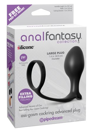 ASS GASM COCK RING ADVANCED BLACK