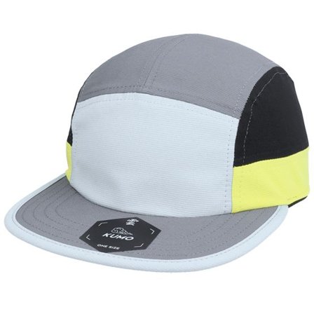 Kumo - Grå 5panel Keps - Cloudfit Grey/Black/Yellow 5-Panel @ Hatstore