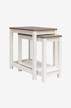 Dorel Home - Sarjapöytä Chapel Hill - Valkoinen - Sohvapöydät - - Homeroom