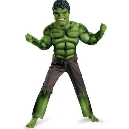Deluxe Hulk 3-8 år Gutter Maskerade Kostyme Barnkostyme 7-8 år
