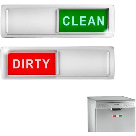 Ren Smutsig Diskmaskin Magnet, Magnetisk Diskmaskin Skylt, Ren Smutsig Skylt Indikator Magnet, Lätt att Läsa och Placera, Diskmaskin Tillbehör, 