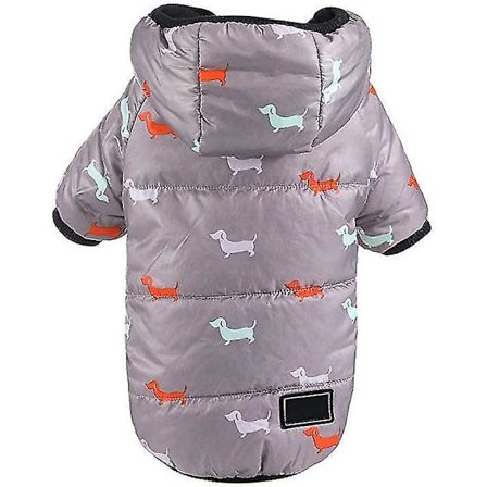 Hundekåpe med Selehull Vinter Tykkelse Jakke Vanntett Vest