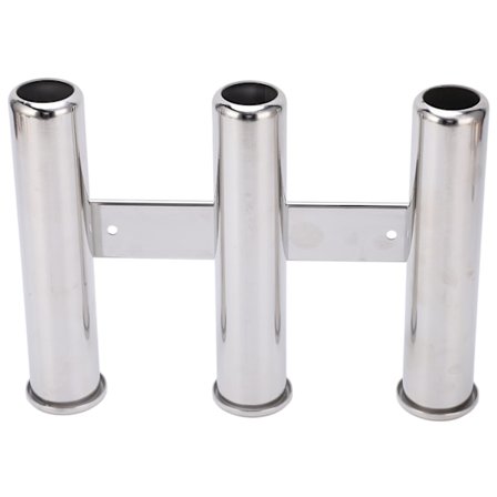 3-rørs Fiske Stang Holder 304 Rustfritt Stål Fiske Stang Stativ for Marine Yacht Skip