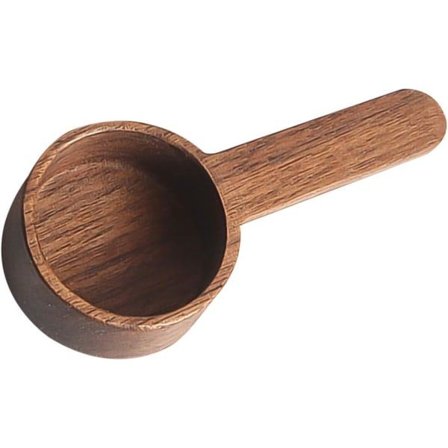 Kaffemått Skopa Svart valnöt kaffesked, trämåttsked (3,7 tum)
